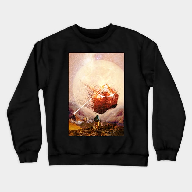 "When is Snows in the Desert, there is no Serenipity" Crewneck Sweatshirt by Frederick Holyfield Art Tees